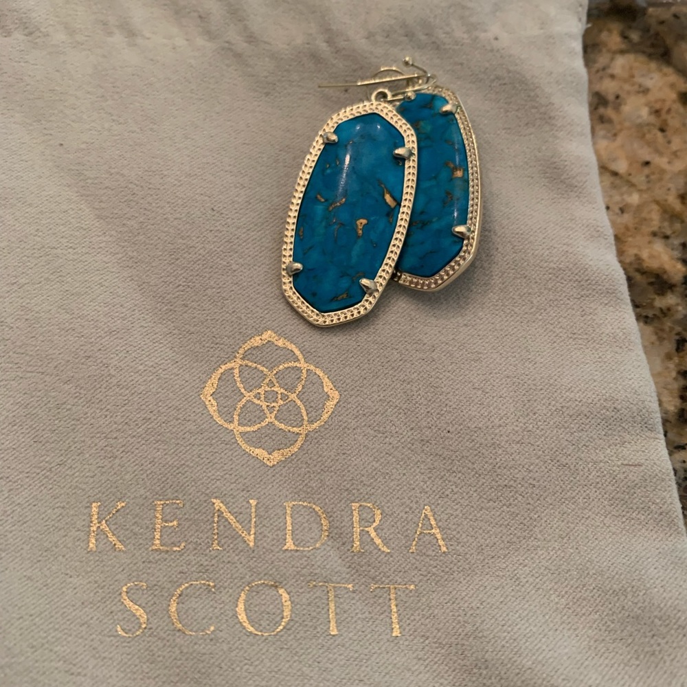 Kendra Scott  turquoise Elle Drop Earrings